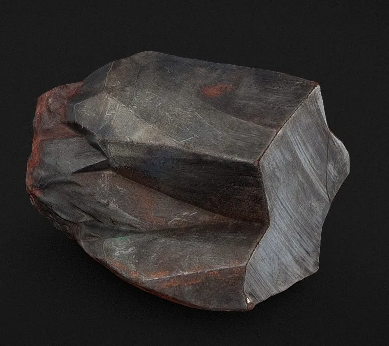 PBR Game 3D Models – Metallic Looking Crystals Of Hematite