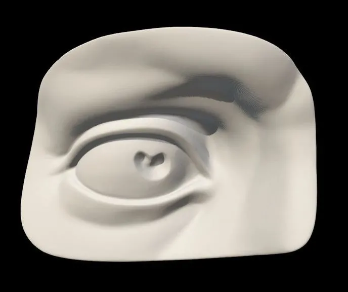 PBR Game 3D Models – Michelangelo Davids Eye 3D Scan