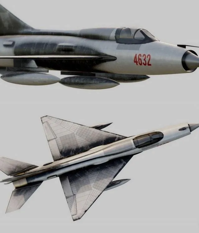 PBR Game 3D Models – MIG – 21 Soviet Fighter