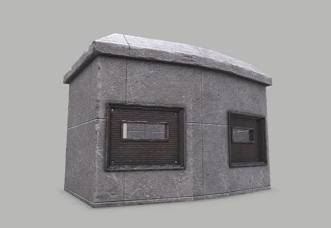 PBR Game 3D Models – Military Bunker 2