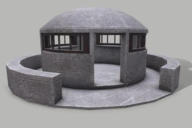 PBR Game 3D Models – Military Bunker 8