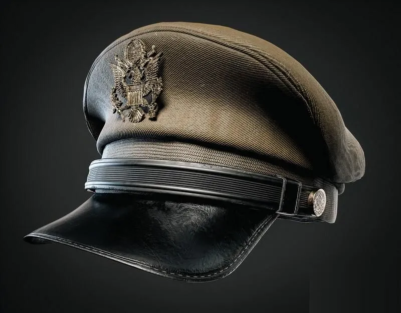 PBR Game 3D Models – Military Hat