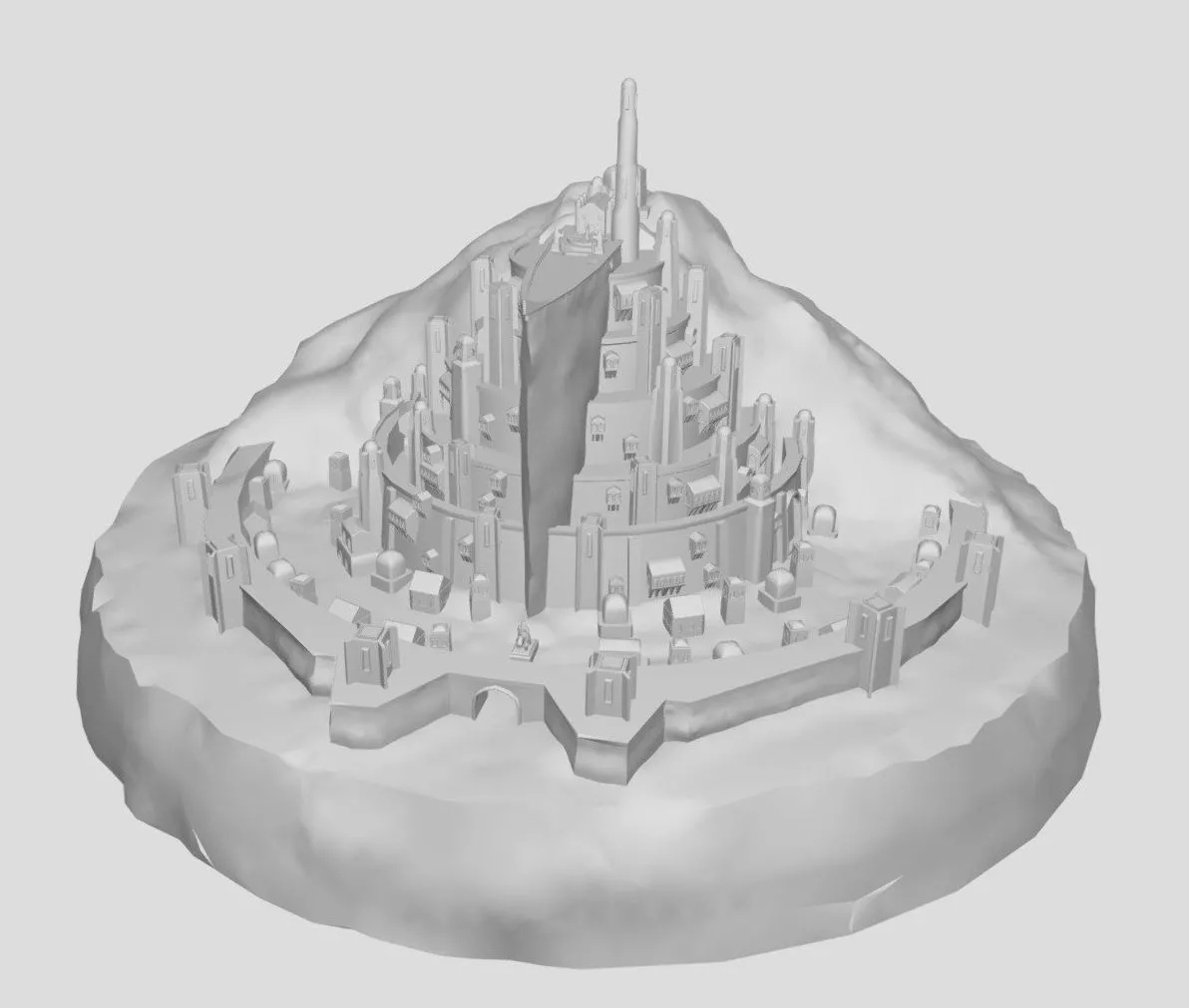 PBR Game 3D Models – Minas Tirith