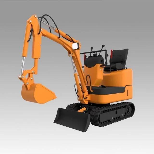 PBR Game 3D Models – Mini excavator