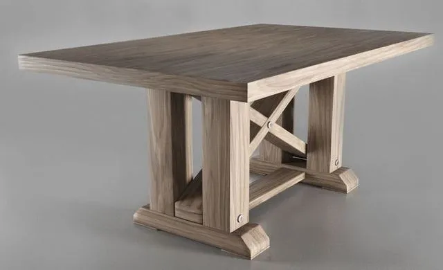 PBR Game 3D Models – Minimalistic Wood Table