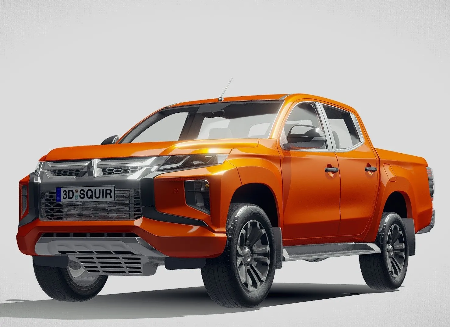 PBR Game 3D Models – Mitsubishi L200 Crew Cab 2019