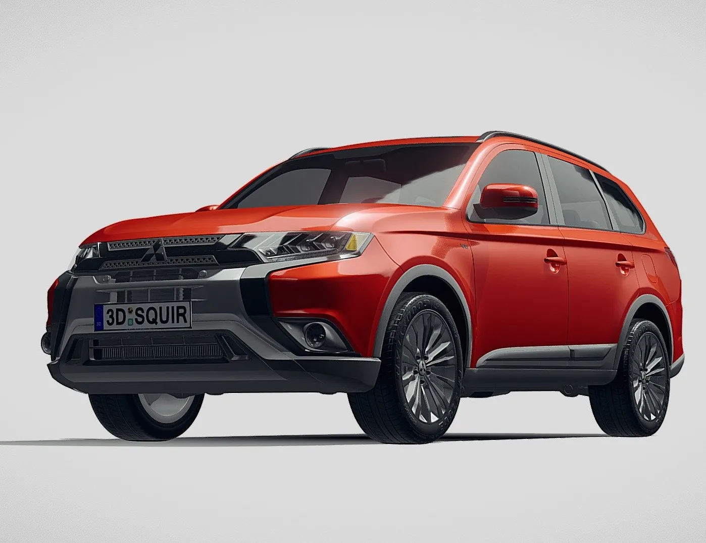 PBR Game 3D Models – Mitsubishi Outlander 2019