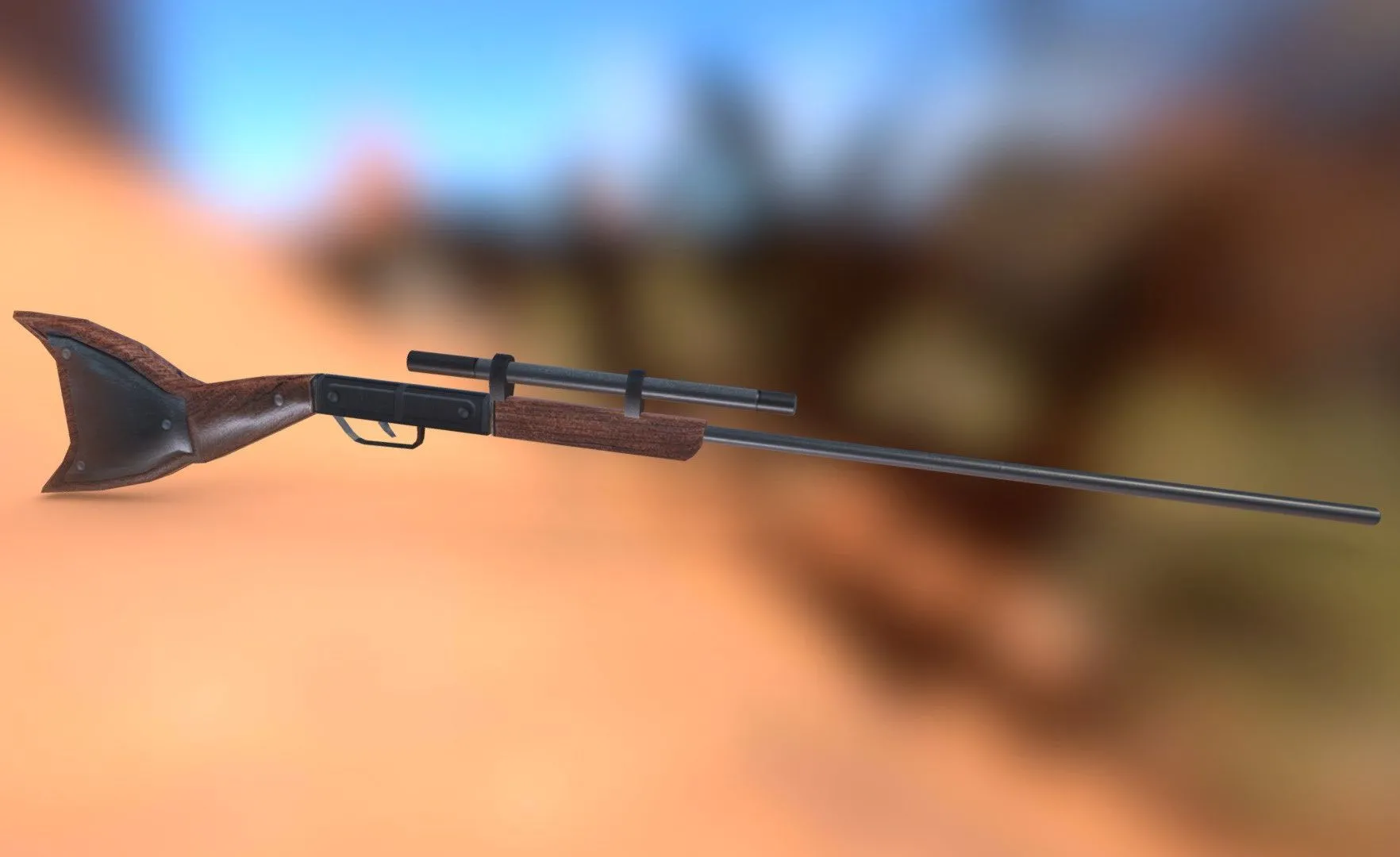 PBR Game 3D Models – Moba Quality Tusken Rifle