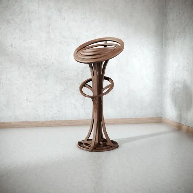 PBR Game 3D Models – Modern Wooden Chair