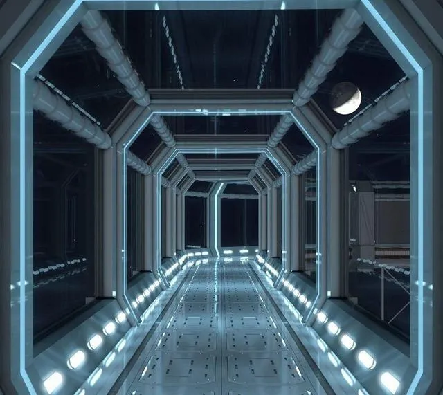 PBR Game 3D Models – Modular Corridor V2