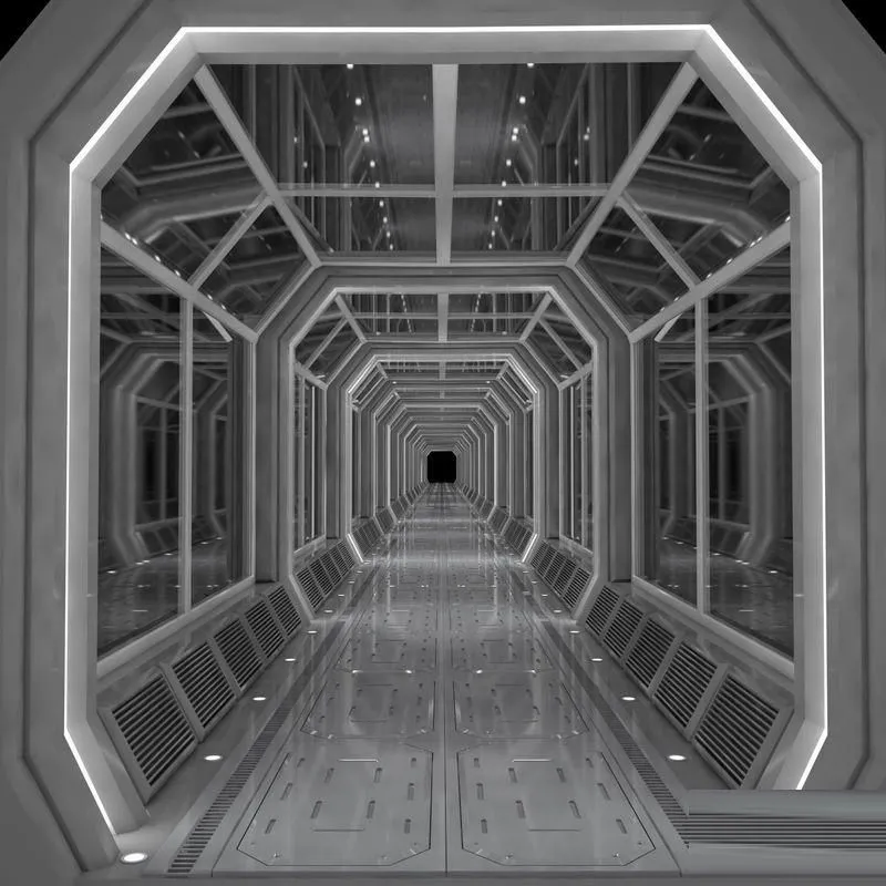 PBR Game 3D Models – Modular Corridor