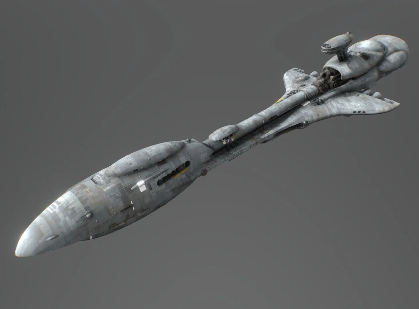 PBR Game 3D Models – Mon Calamari Corvette