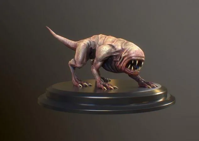 PBR Game 3D Models – Monster 2 creature Low-poly