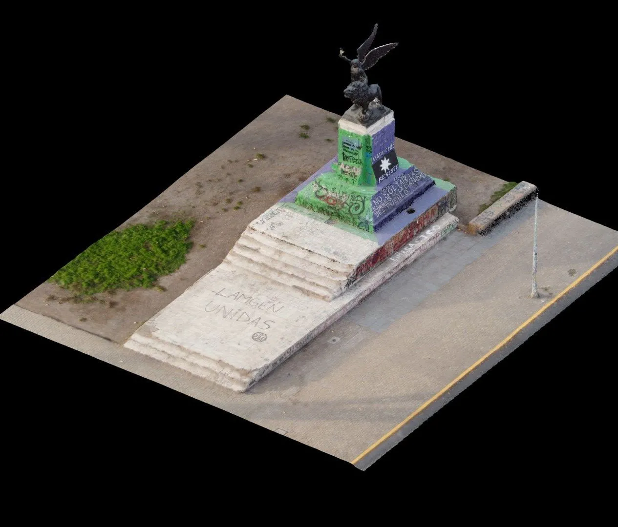 PBR Game 3D Models – Monumento Baquedano