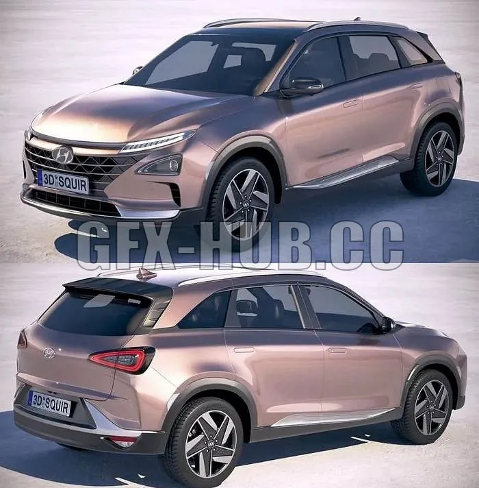 PBR Game 3D Models – more()g.f.x-h.u.b()Hyundai Nexo 2019 3d Squir