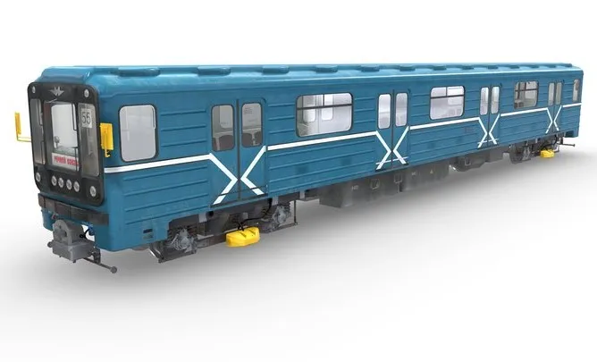 PBR Game 3D Models – Moscow Metro Car Train 81 71781 714