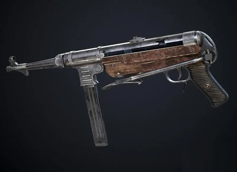 PBR Game 3D Models – MP 40 submachine gun