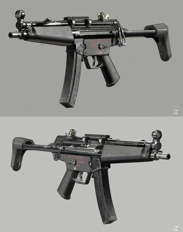 PBR Game 3D Models – MP 5 A3
