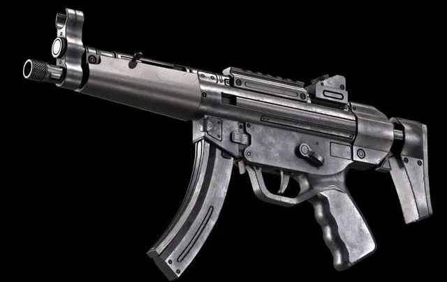 PBR Game 3D Models – MP5 SMG