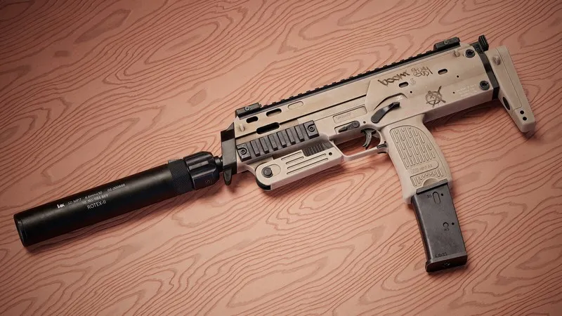 PBR Game 3D Models – MP7A1 submachine gun