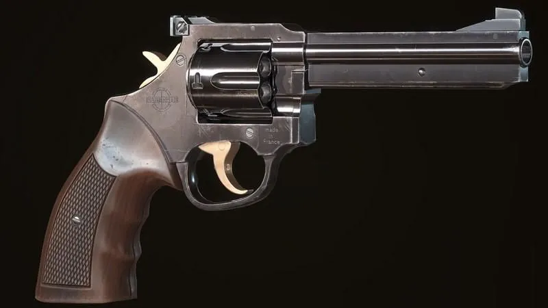 PBR Game 3D Models – MR73 Revolver Pistol