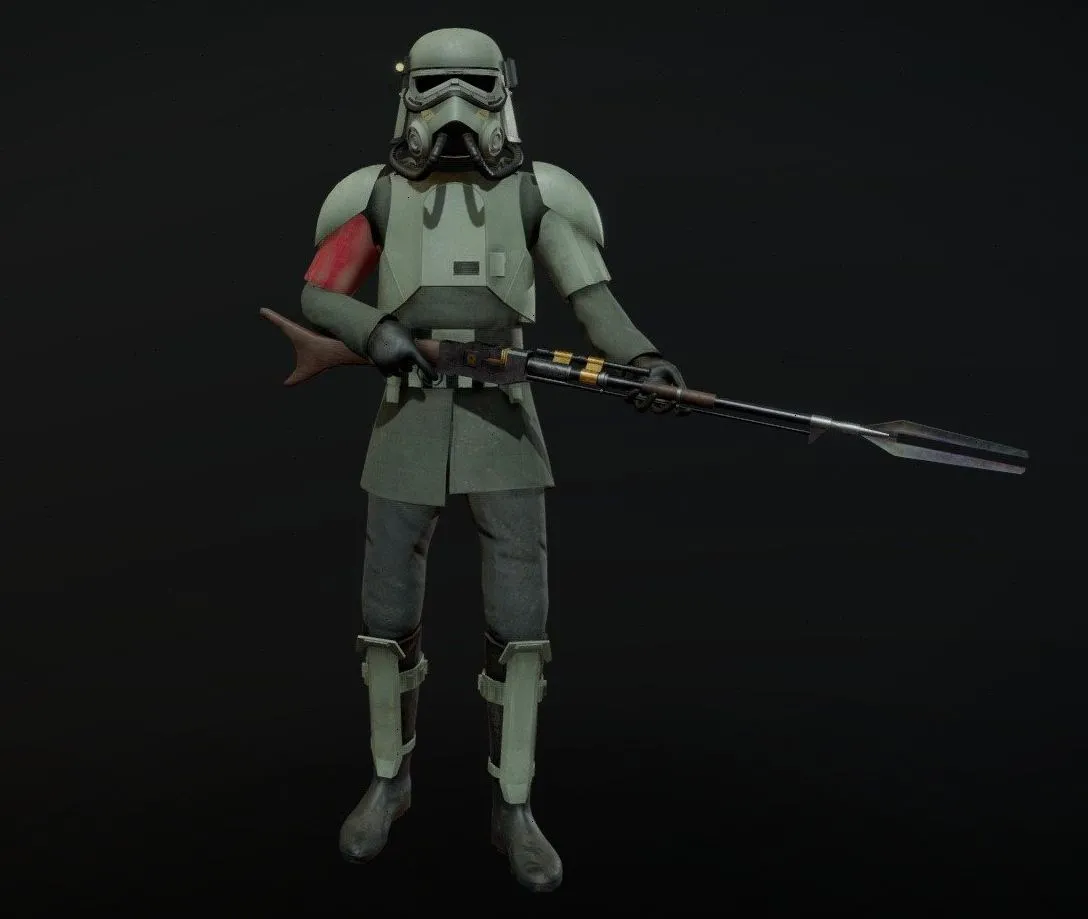 PBR Game 3D Models – Mud Trooper 3D Model