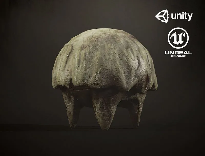 PBR Game 3D Models – Mushroom Monster1