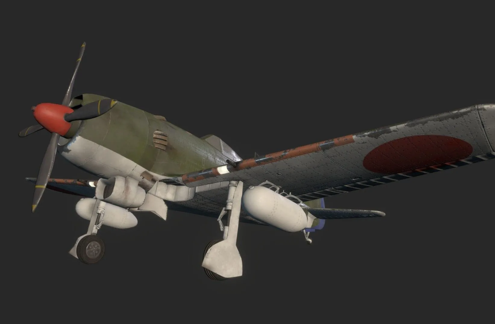 PBR Game 3D Models – Nakajima Ki 84 Hayate