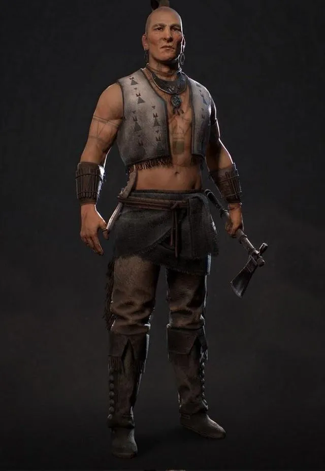 PBR Game 3D Models – Native American NPC