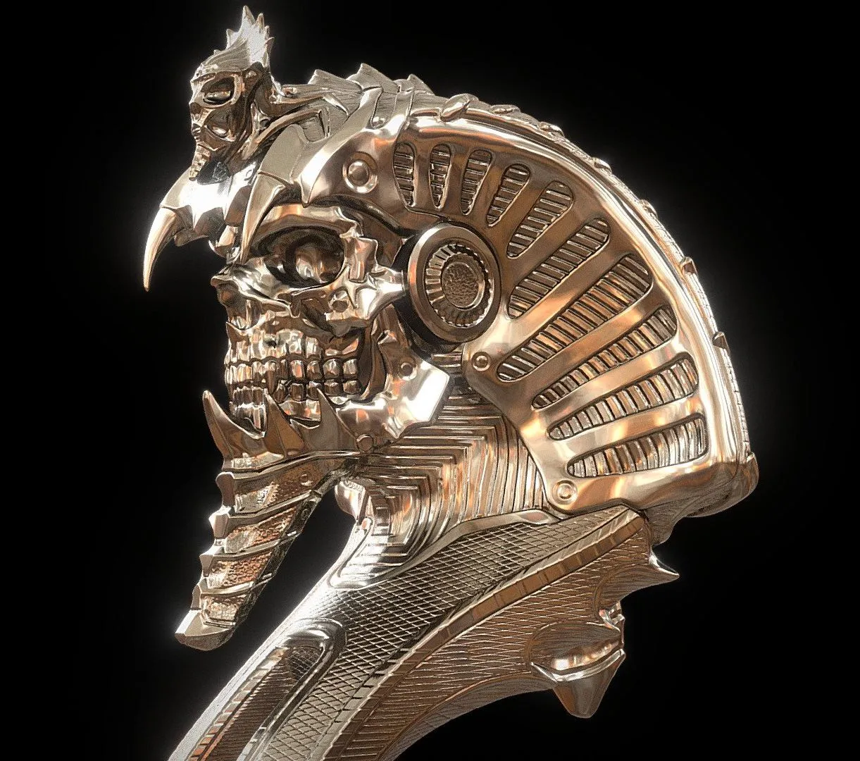 PBR Game 3D Models – Nebets Gilded Asp