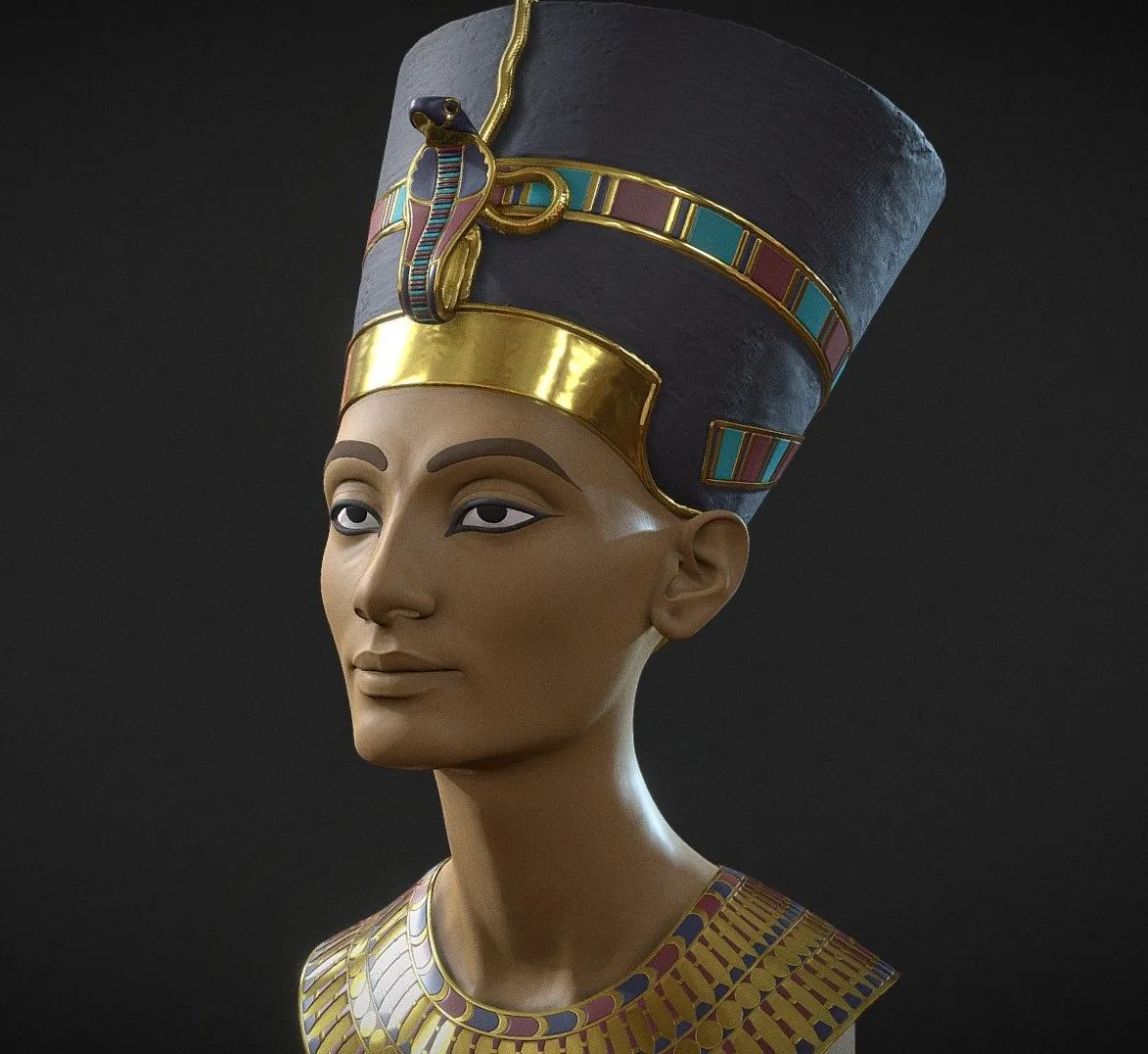PBR Game 3D Models – Nefertiti