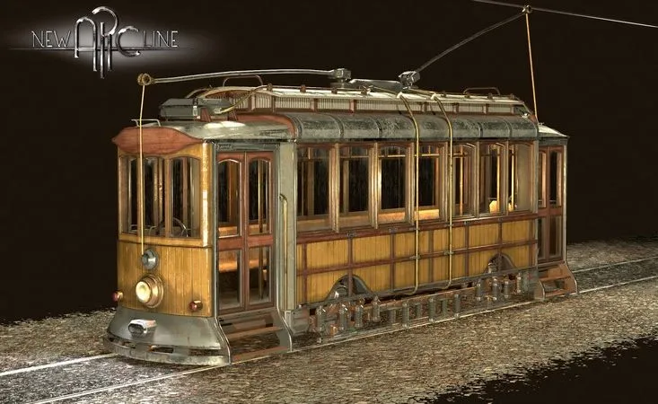 PBR Game 3D Models – New Ark City Tram
