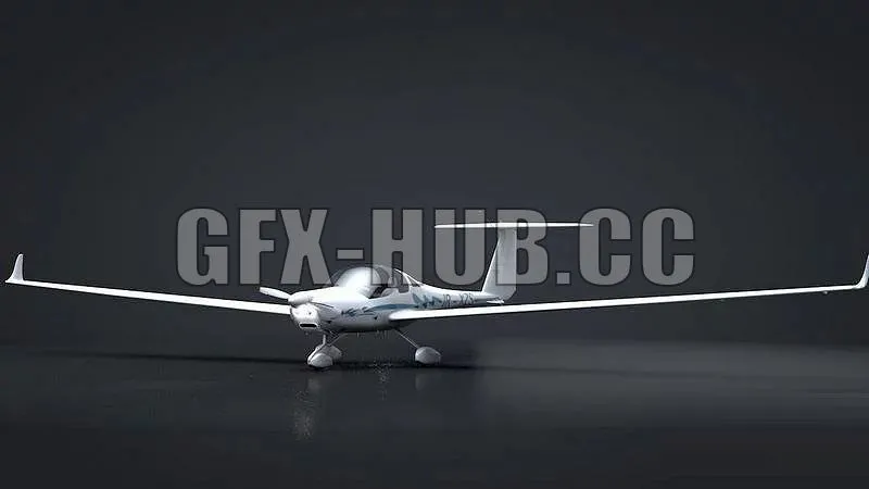 PBR Game 3D Models – new stuff – gfx-hub.co Airplane HK36TC Diamond