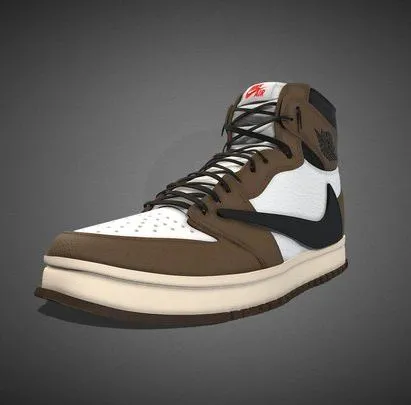 PBR Game 3D Models – Nike Air Jordan 1 Travis Scott