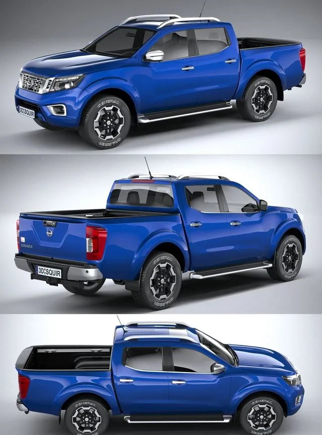 PBR Game 3D Models – Nissan Navara DoubleCab 2020