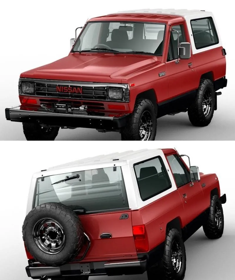 PBR Game 3D Models – Nissan Safari 1985