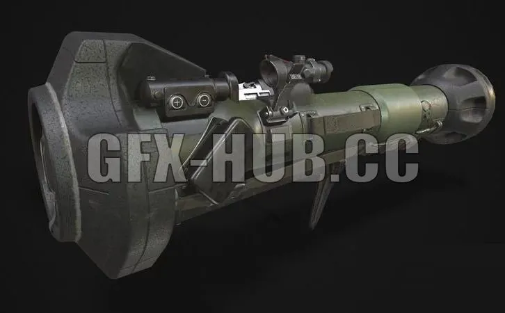 PBR Game 3D Models – NLAW AT-Missile