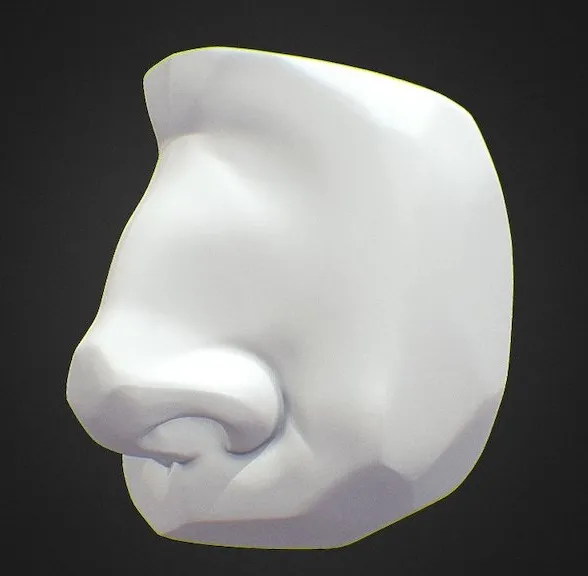 PBR Game 3D Models – Nose Planes Sculpt