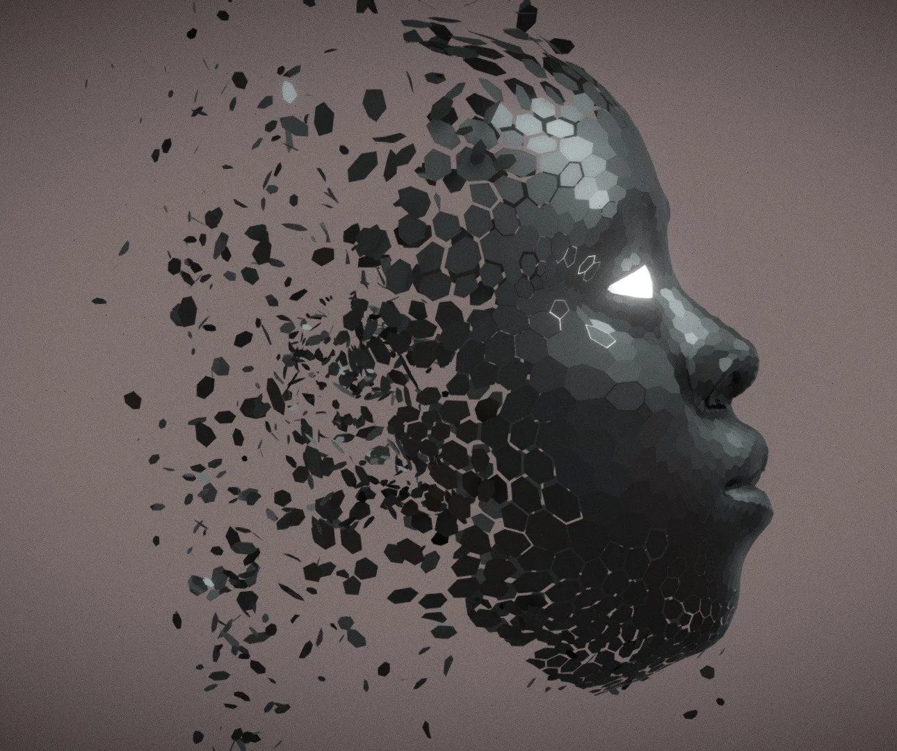 PBR Game 3D Models – Notorius Face Abstract Geometry Animation Loop