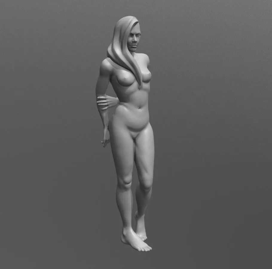 PBR Game 3D Models – Nude Figure Study