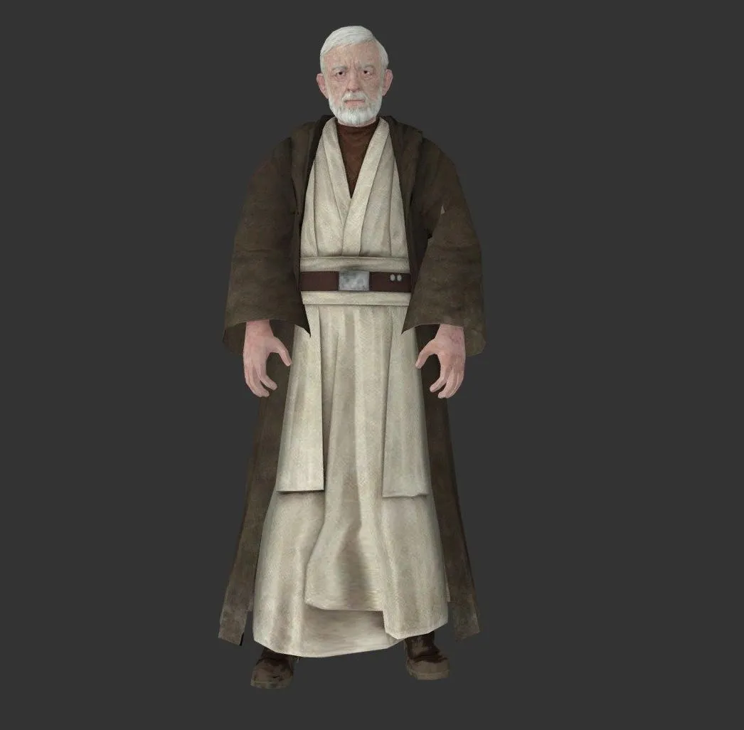 PBR Game 3D Models – Obi Wan Kenobi