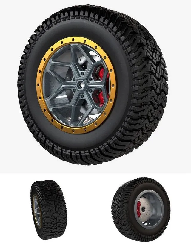 PBR Game 3D Models – Off Road Tires
