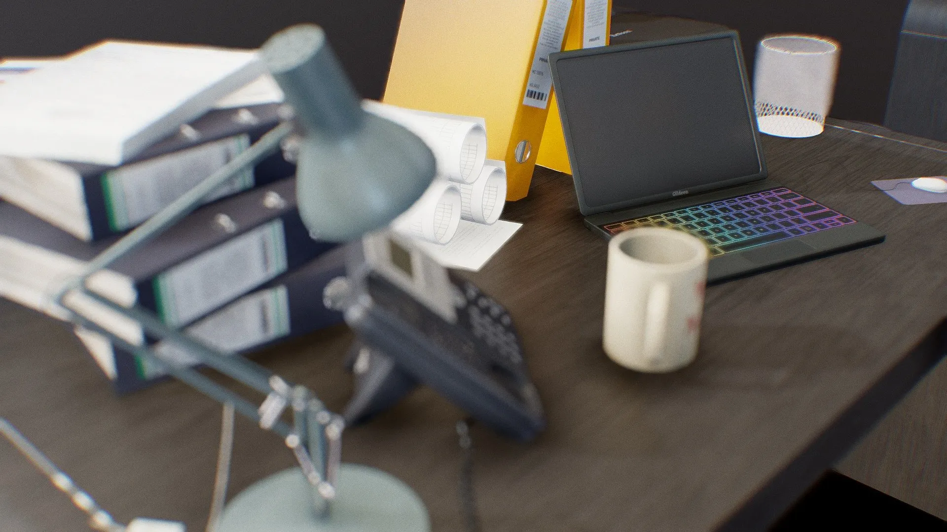 PBR Game 3D Models – Office Accessories Game Ready Low Poly