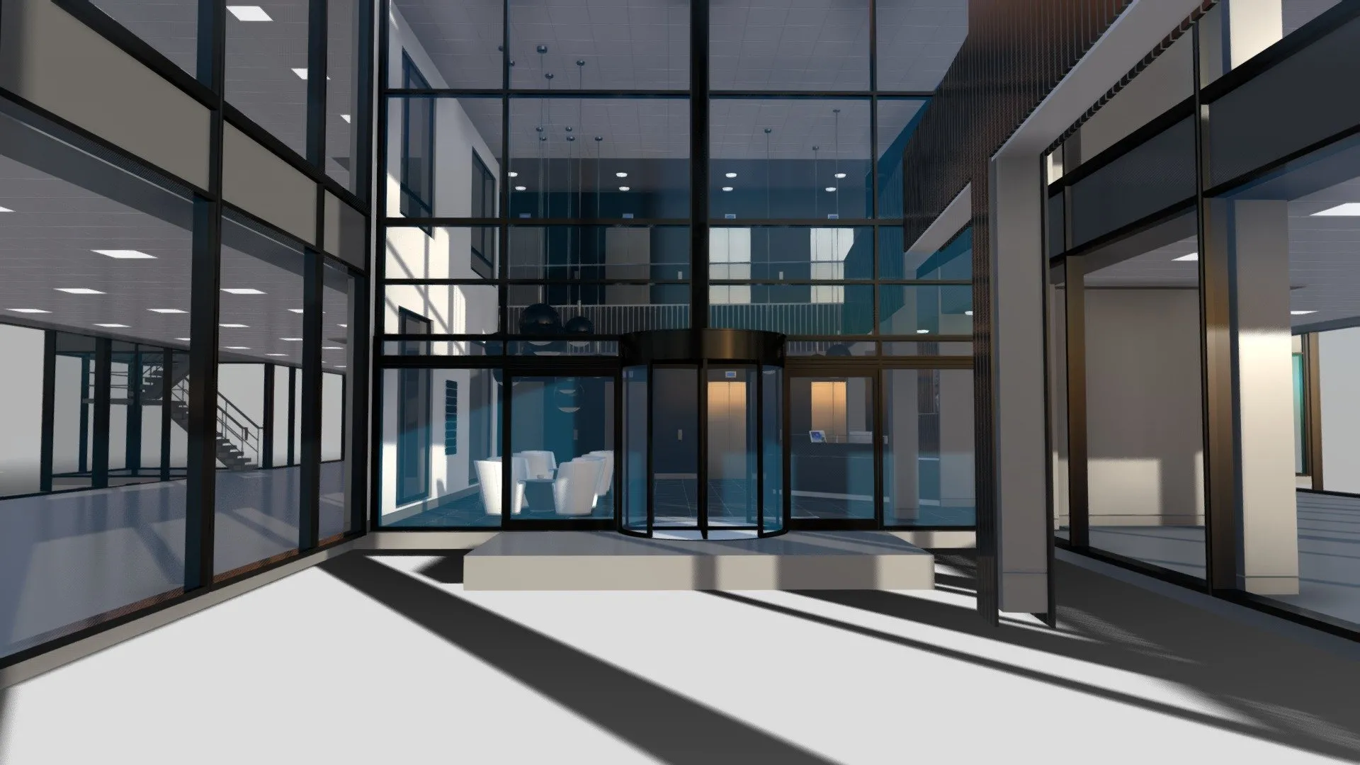 PBR Game 3D Models – Office Interior Reception