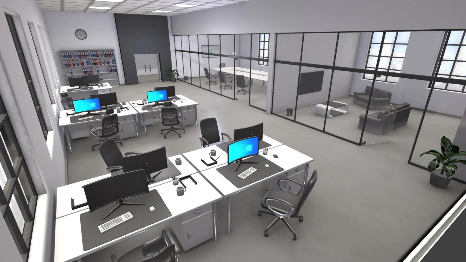 PBR Game 3D Models – Office