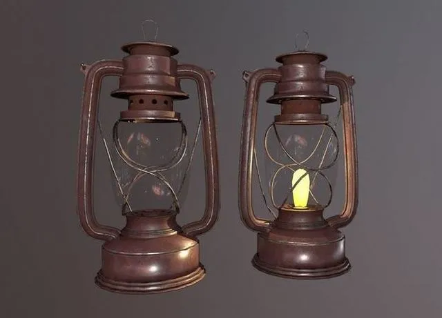 PBR Game 3D Models – Oil Lamp