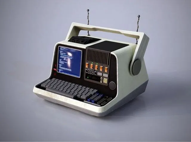 PBR Game 3D Models – Old Portable Computer