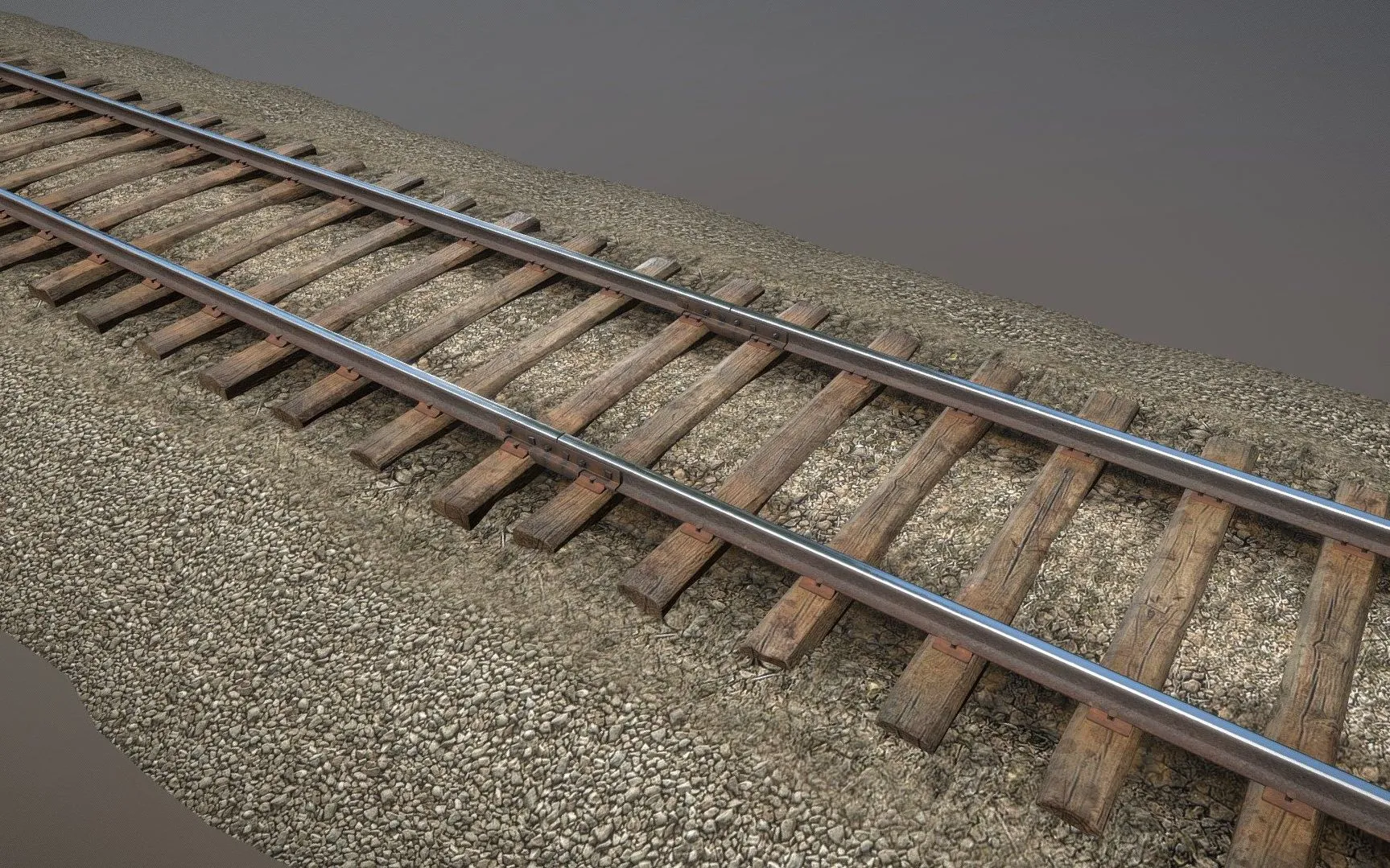 PBR Game 3D Models – Old Railway