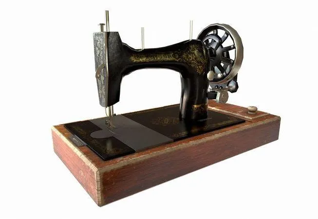 PBR Game 3D Models – Old Singer Sewing Machine