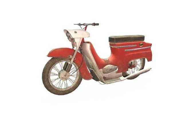PBR Game 3D Models – Old soviet motorcycle